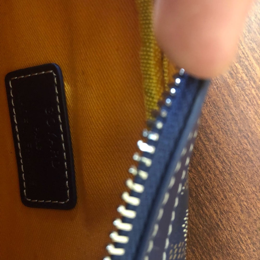 Goyard Cap Vert Crossbody - Blue Chevron - Picture 5 of 8